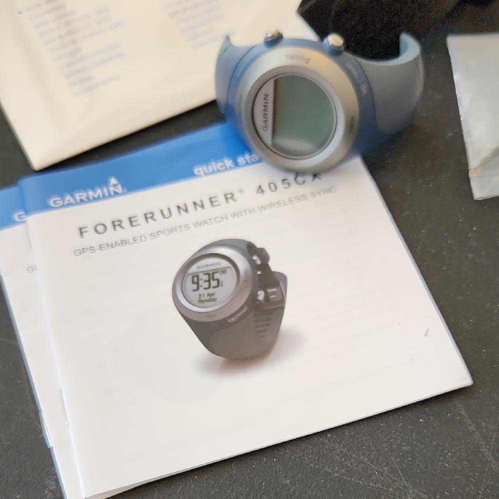 Garmin Blue Smartwatch 405cx Fitness Tracker
